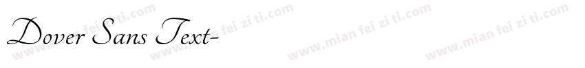 Dover Sans Text字体转换